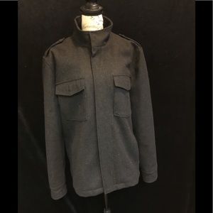 Mens wool short coat by Banana Republic